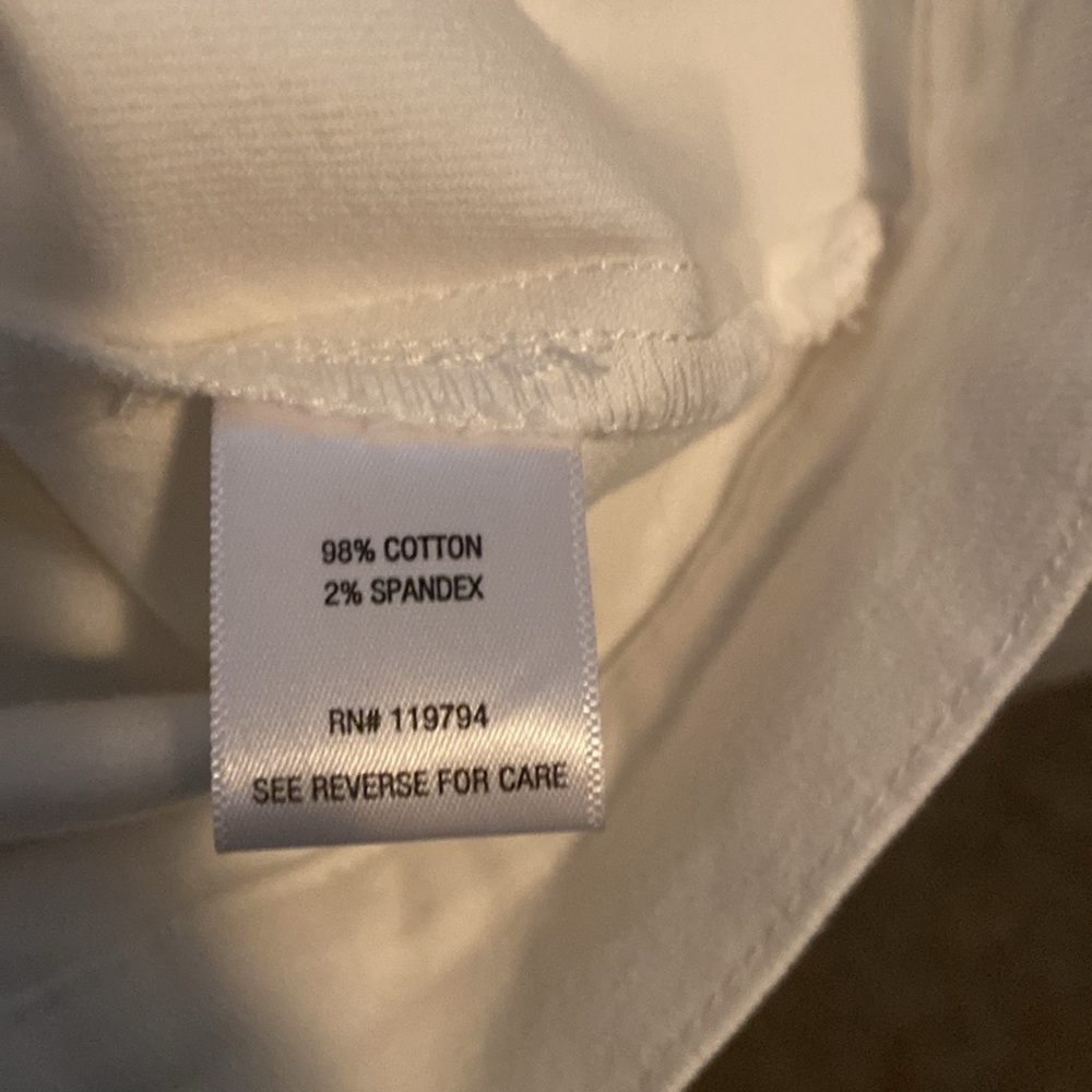One World Denim Button Front Jacket White Size M New - Picture 8 of 14